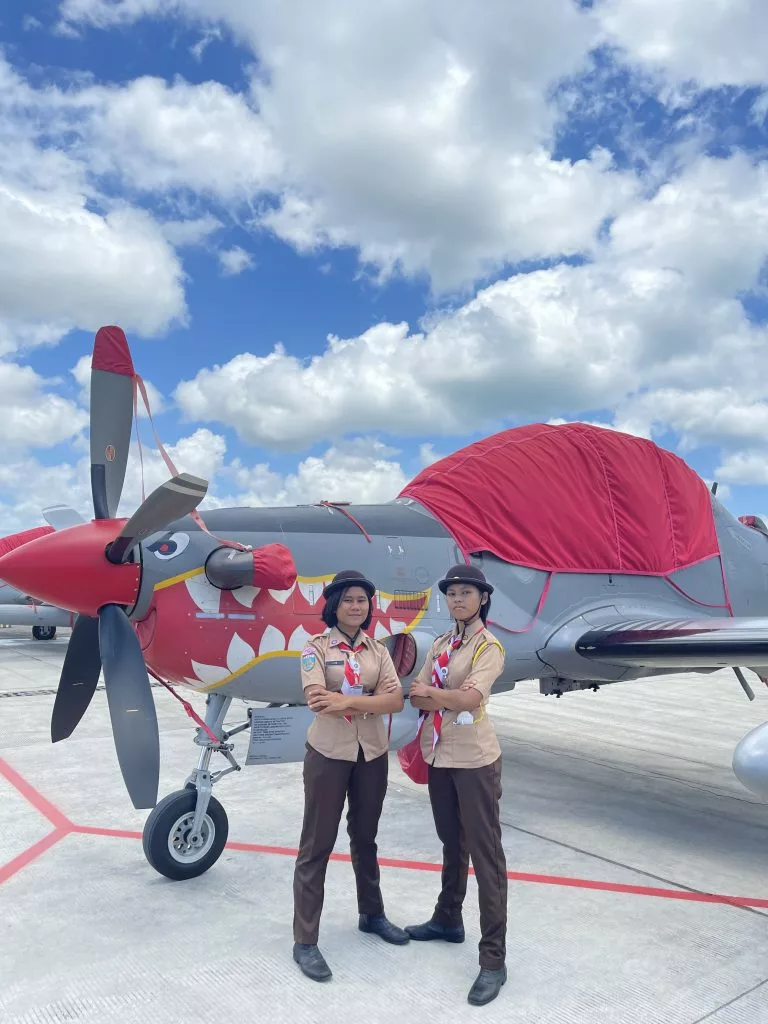 TARUNA/ SMATA GARUDA MENJADI SAKA DIRGANTARA DI BASE OPS TNI AU LANUD I GUSTI NGURAH RAI BALI