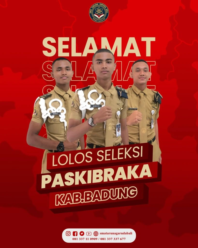Lolos Seleksi Paskibraka Kabupaten Badung