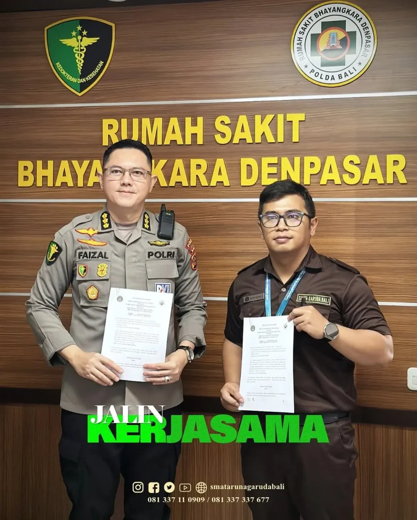 SMA Taruna Widhya Garuda Bali Jalin Kerjasama dengan RS Bhayangkara Denpasar